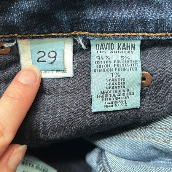 David Kahn Jeans Distressed at knee Brenda Skinny Ankle - Picture 5 of 7